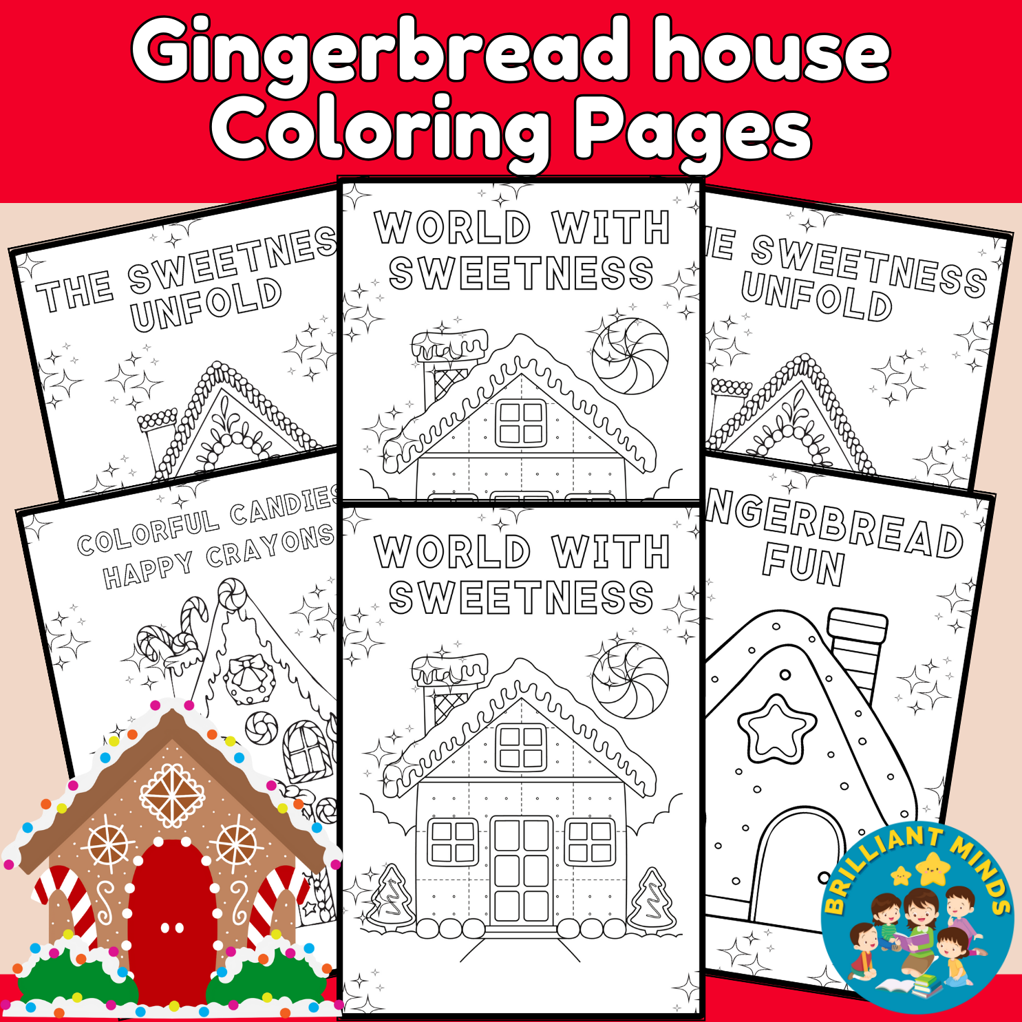 Gingerbread House Coloring Pages Gingerbread House Coloring 