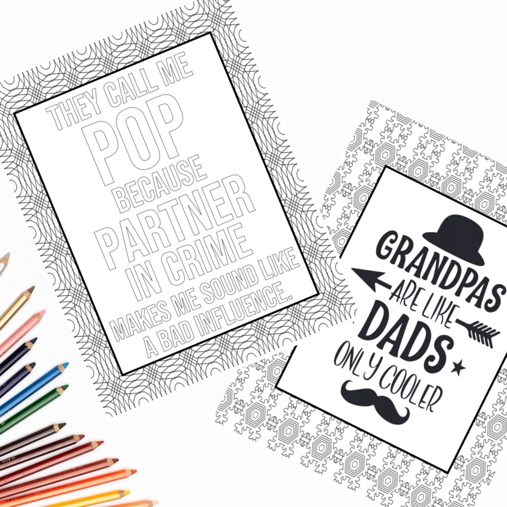 Grandpa Father s Day Printable Coloring