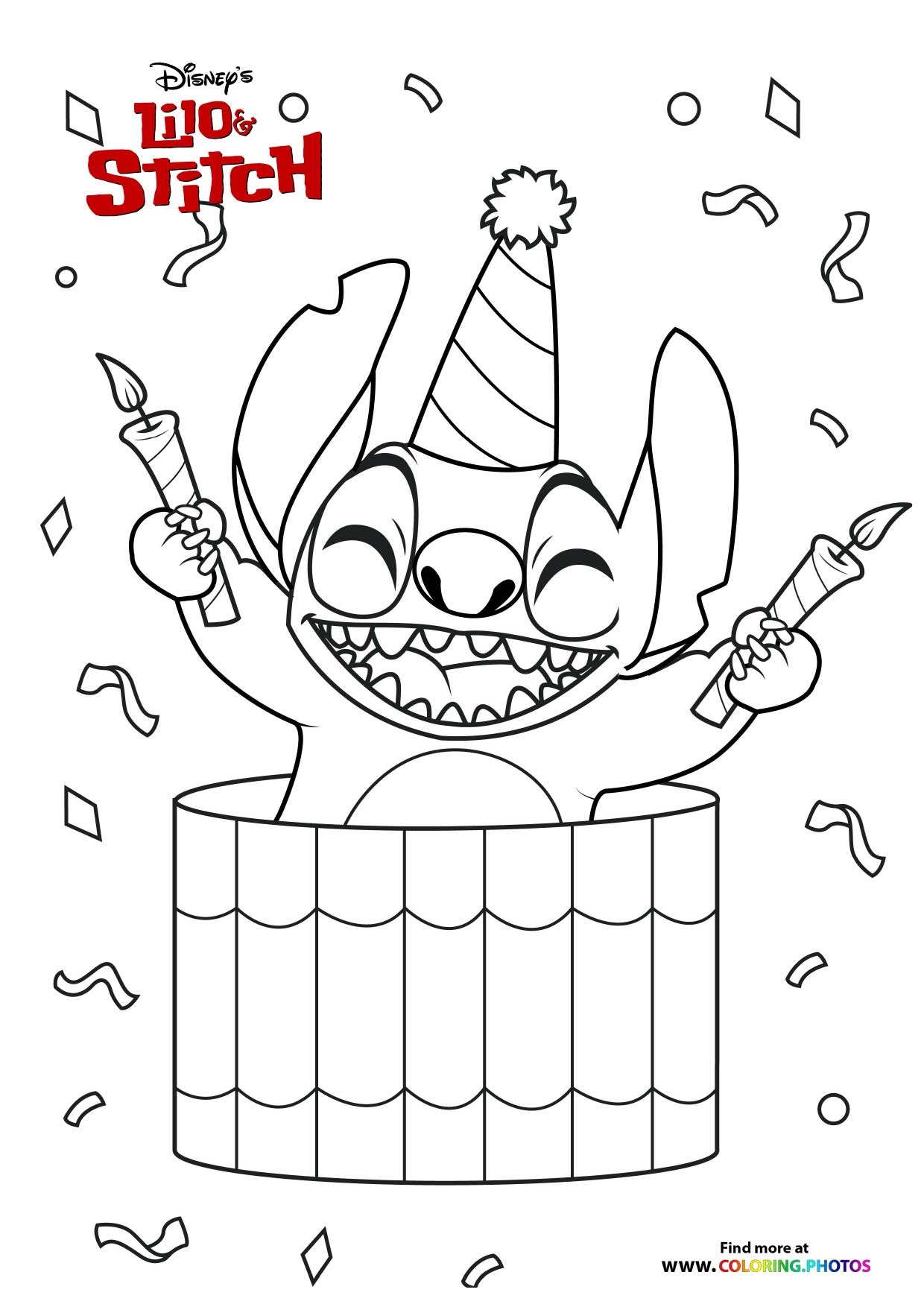 Free Printable Stitch Coloring Pages