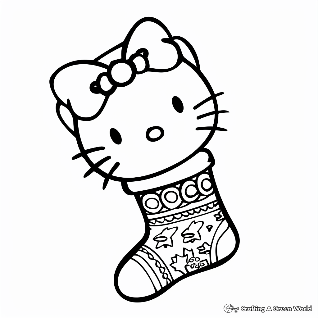 Hello Kitty Christmas Coloring Pages Free U0026 Printable 
