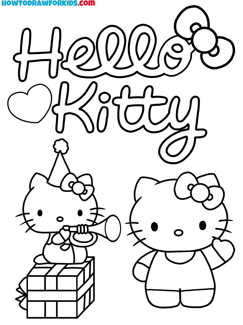 Hello Kitty Coloring Pages Printable