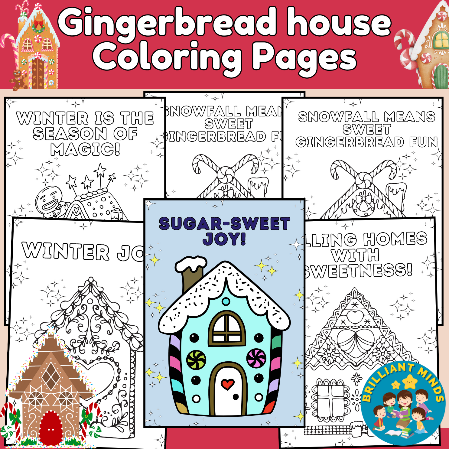 Holiday Gingerbread House Coloring Page Gingerbread House 