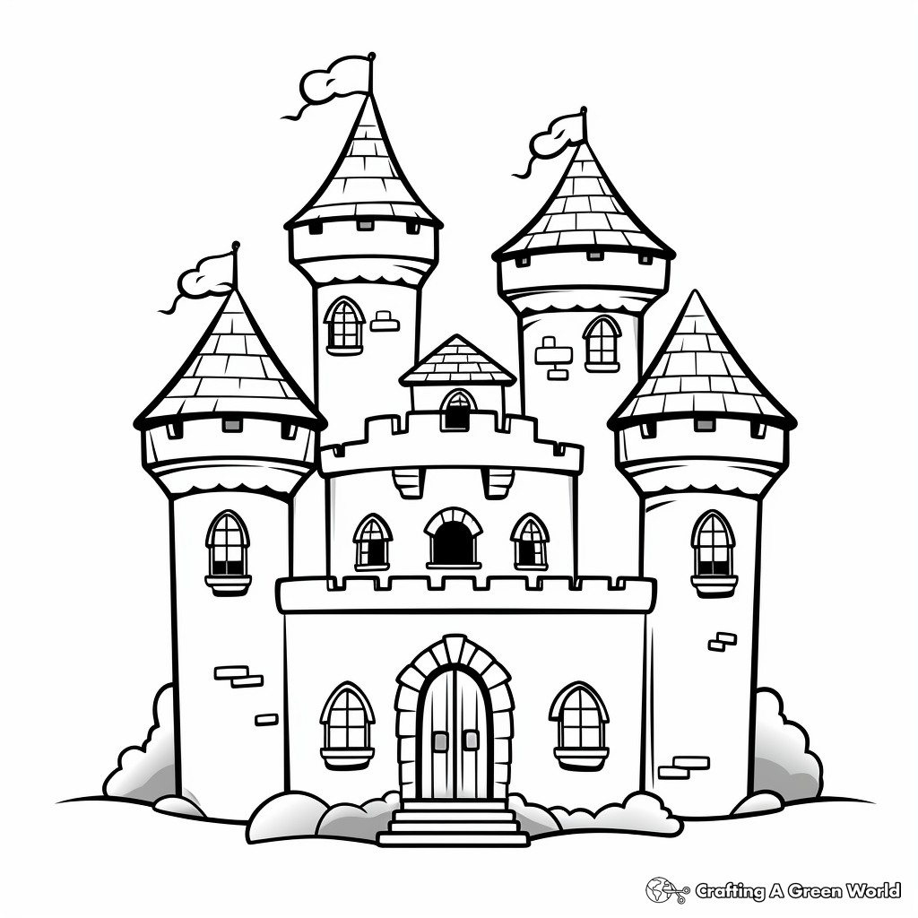 House Color Pages Printable