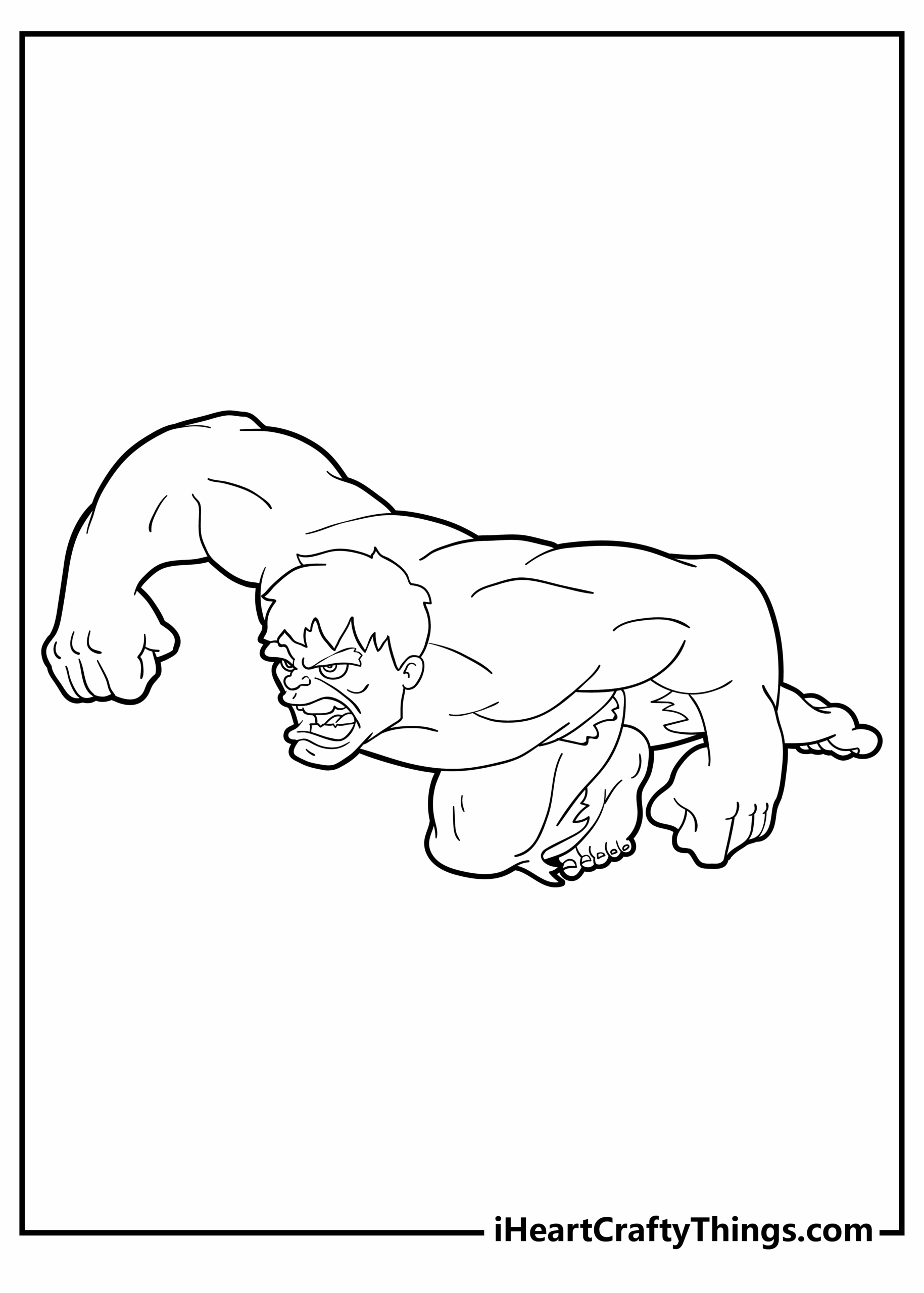 Free Coloring Pages Of The Hulk