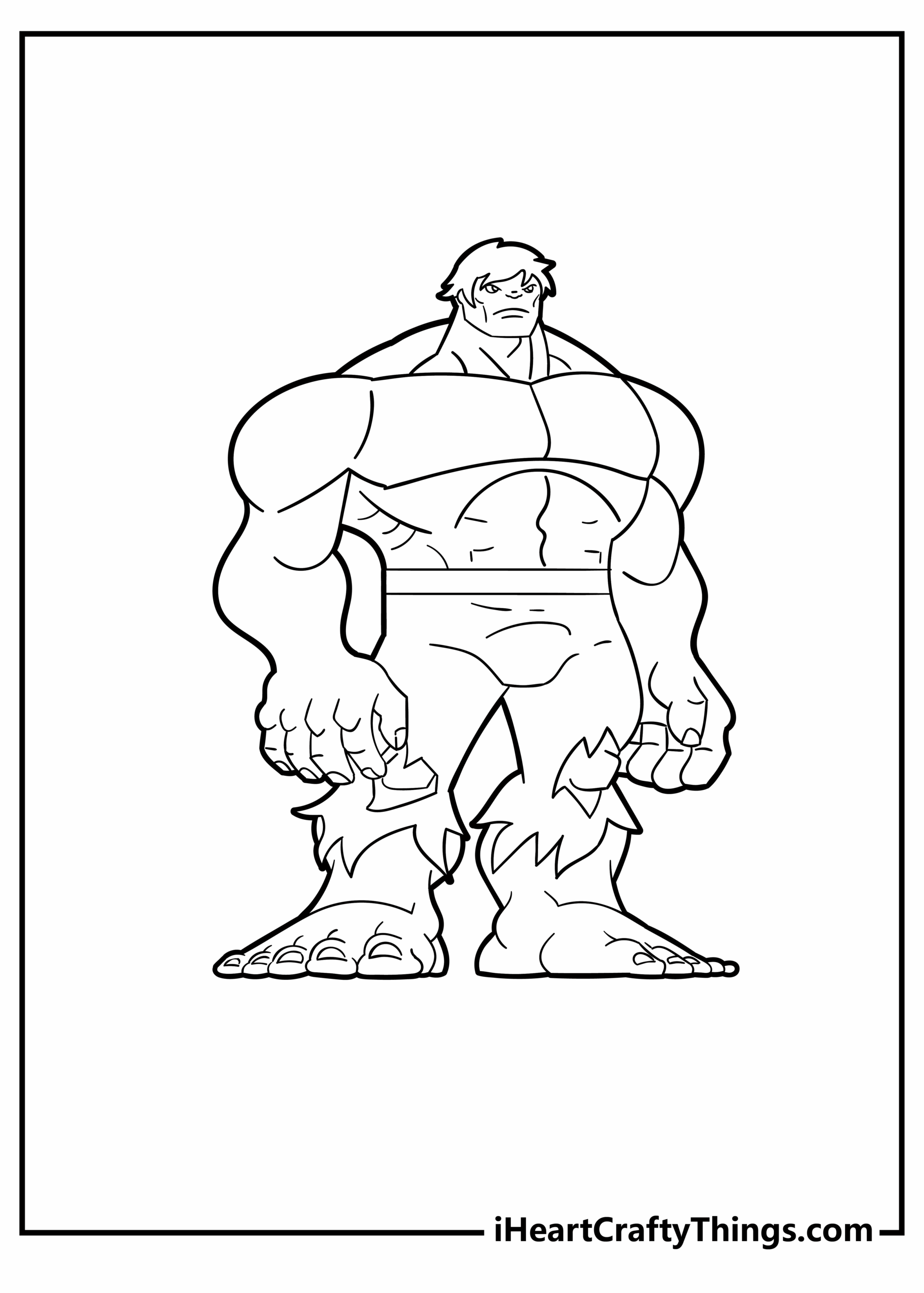 Hulk Coloring Pages Free
