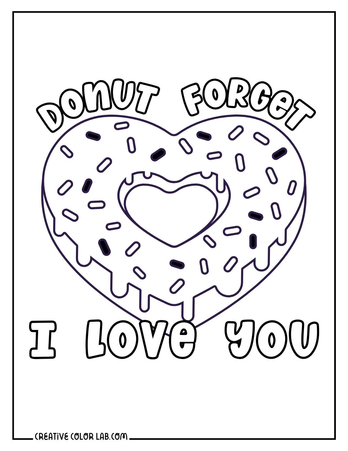 I Love You Coloring Pages 100 Free Printables Worksheets Library