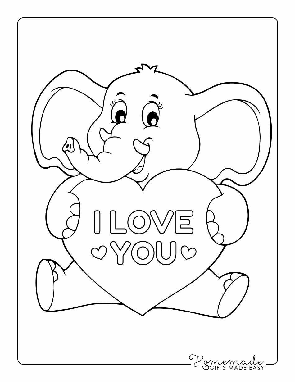 Printable Coloring Pages I Love You