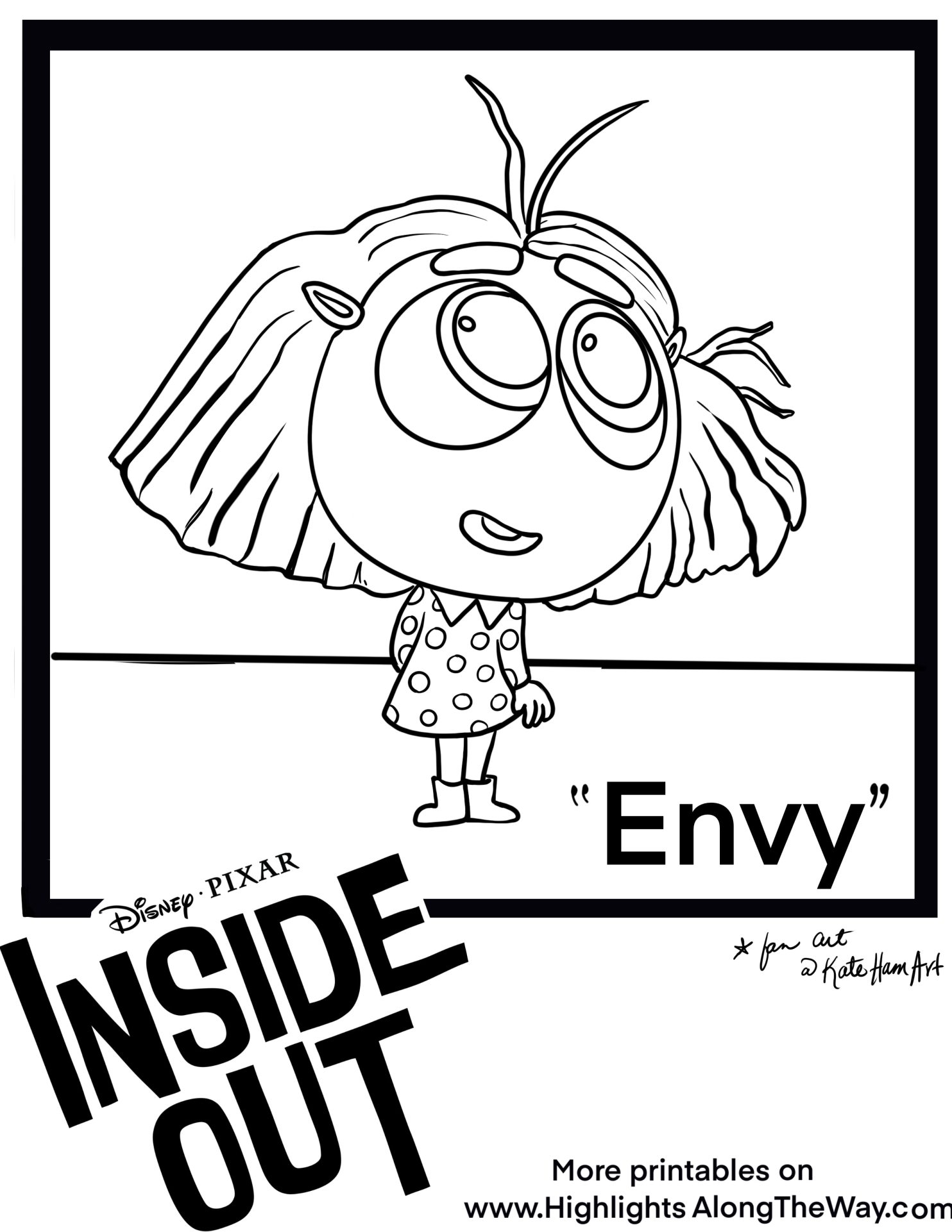 Inside Out 2 Printable Coloring Pages