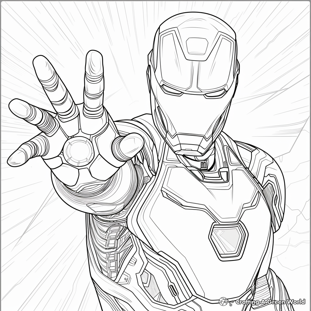 Iron Man Mark 85 Coloring Pages Free U0026 Printable 
