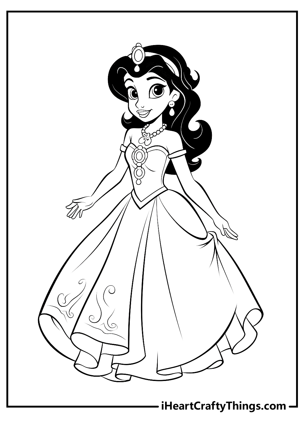 Jasmine Printable Coloring Pages