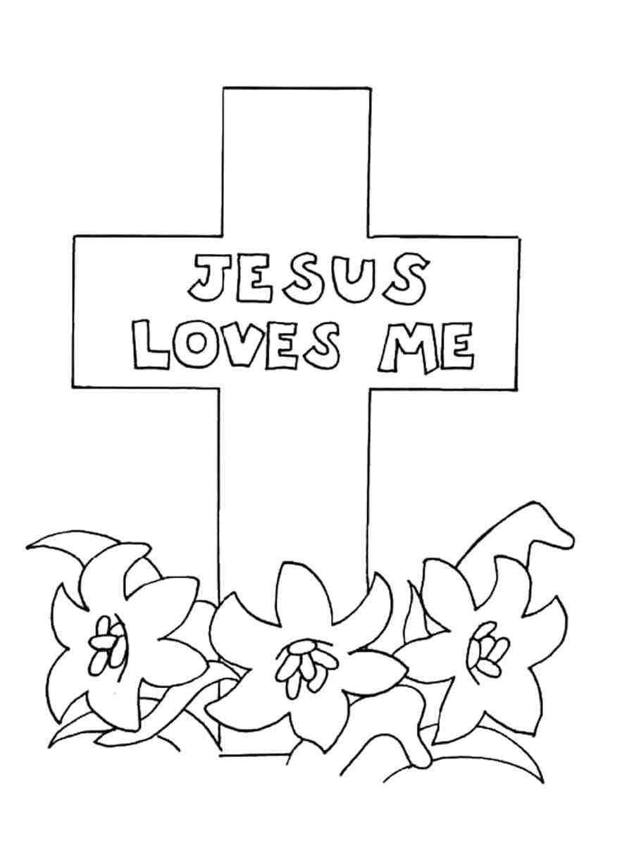 Jesus Love Me Good Friday Coloring Page Download Print Or Color Online For Free