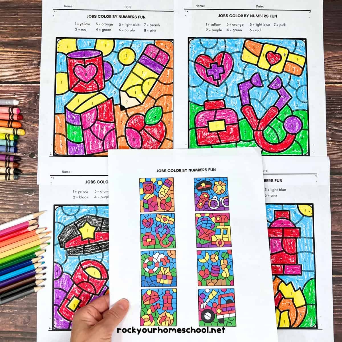 Free Color By Number Printable Pages