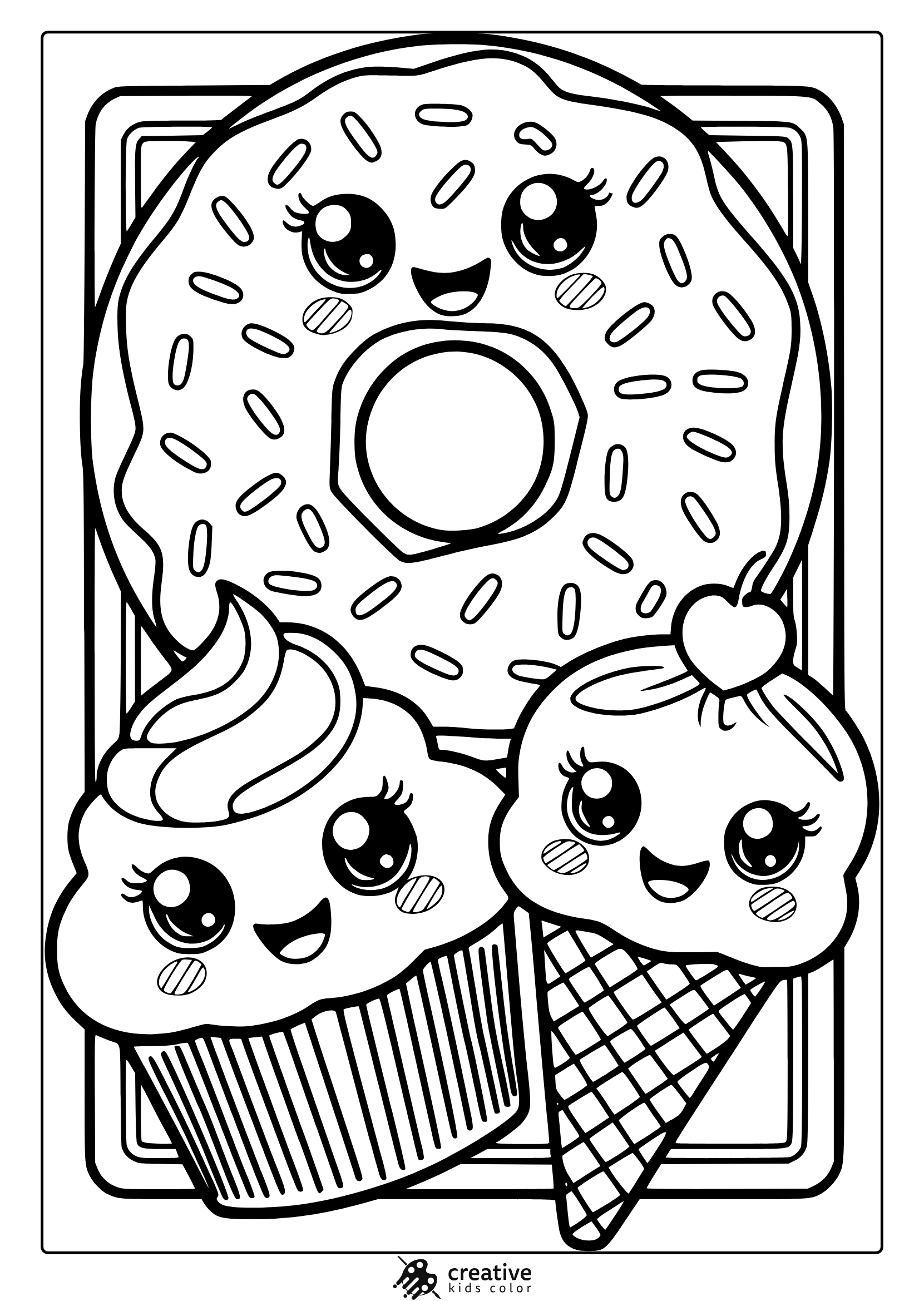 Kawaii Coloring Pages 35 Free Printable PDF 