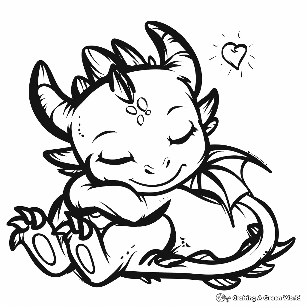 Kawaii Cute Dragon Coloring Pages Free U0026 Printable 