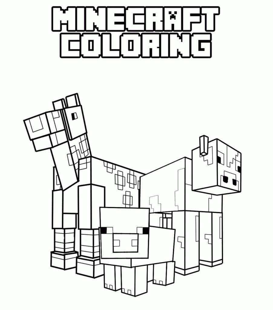 Minecraft Coloring Pages Printable
