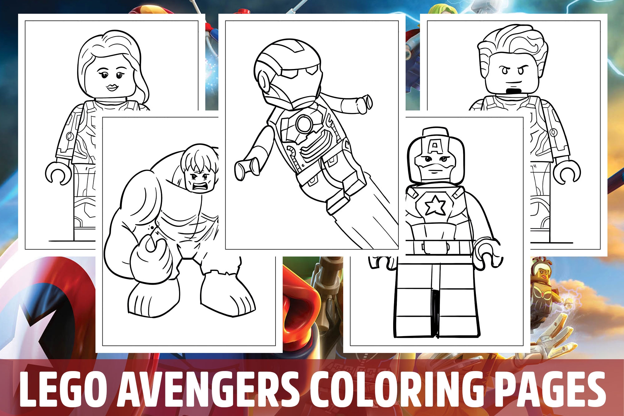 Lego Avengers Coloring Pages For Kids Girls Boys Teens Birthday 