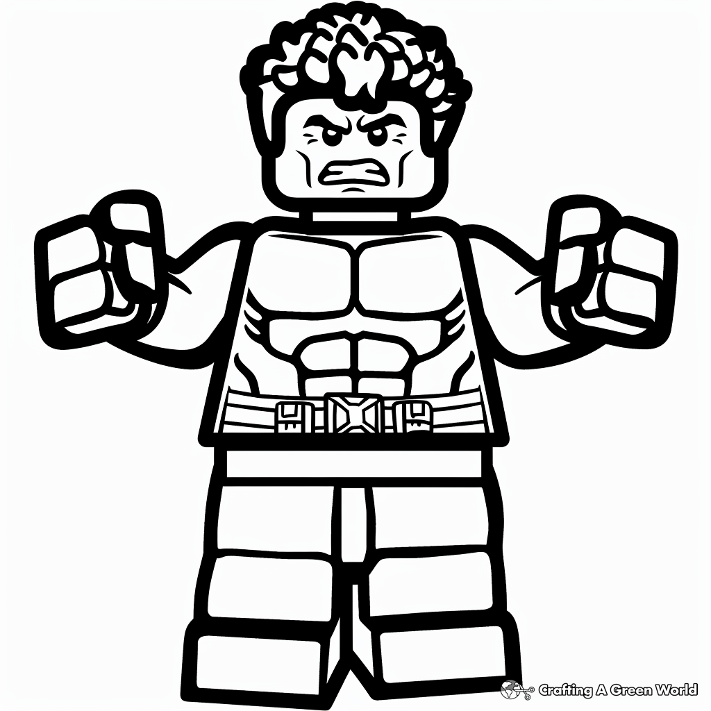 Lego Hulk Coloring Pages Free U0026 Printable 