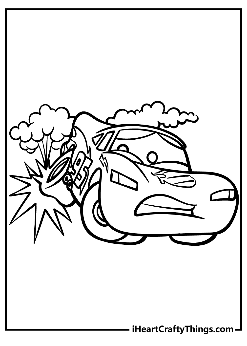 Lightning McQueen Coloring Pages 100 Free Printables 
