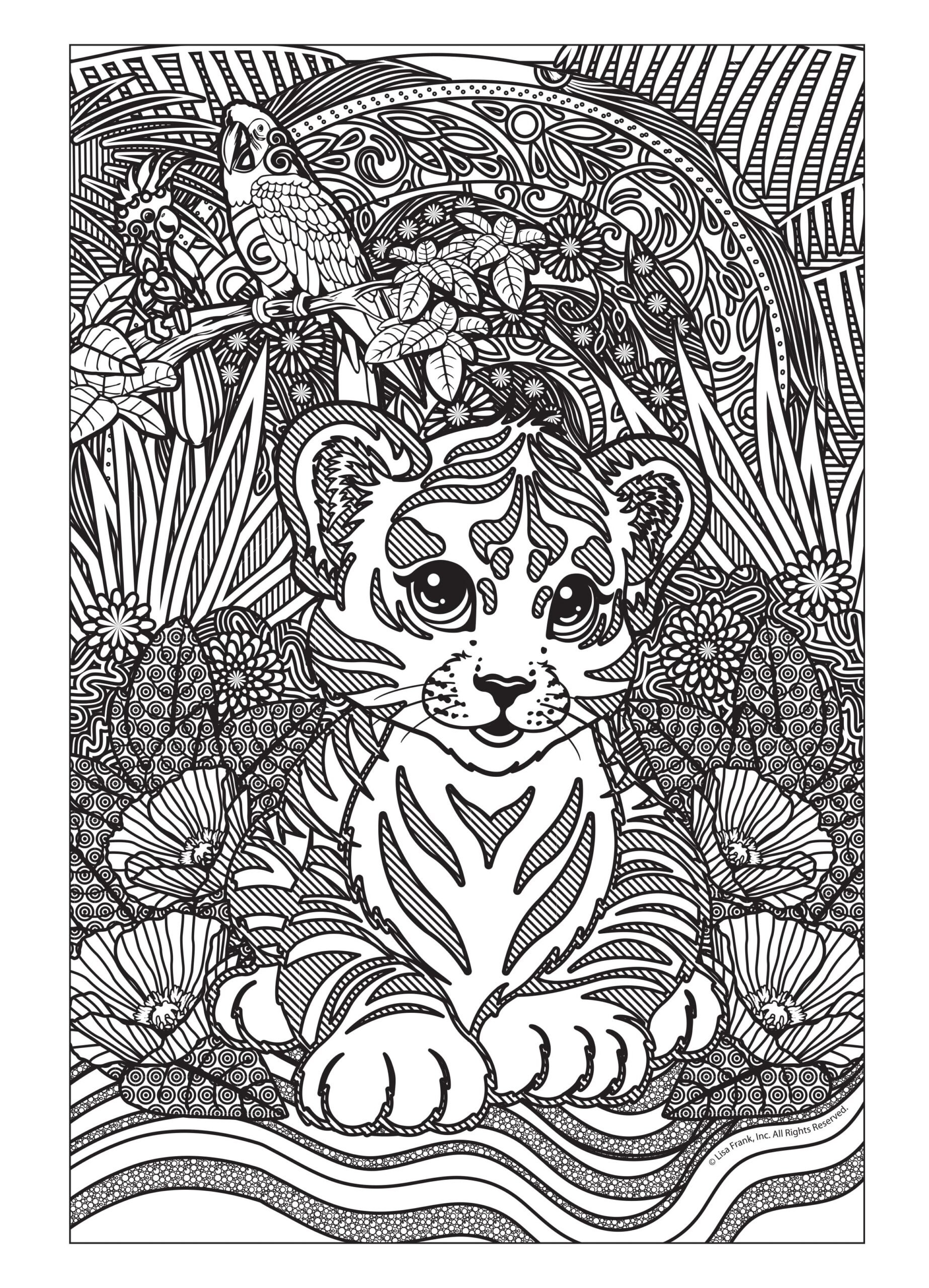 Lisa Frank 40 Page Advanced Coloring Book Paperback Walmart