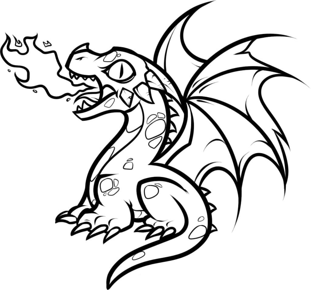 Little Dragon Printable Coloring Page Download Print Or Color Online For Free