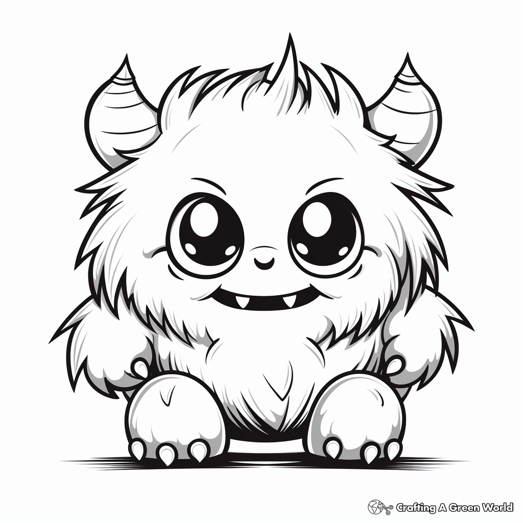 Little Monsters Printable Coloring Pages Set 3