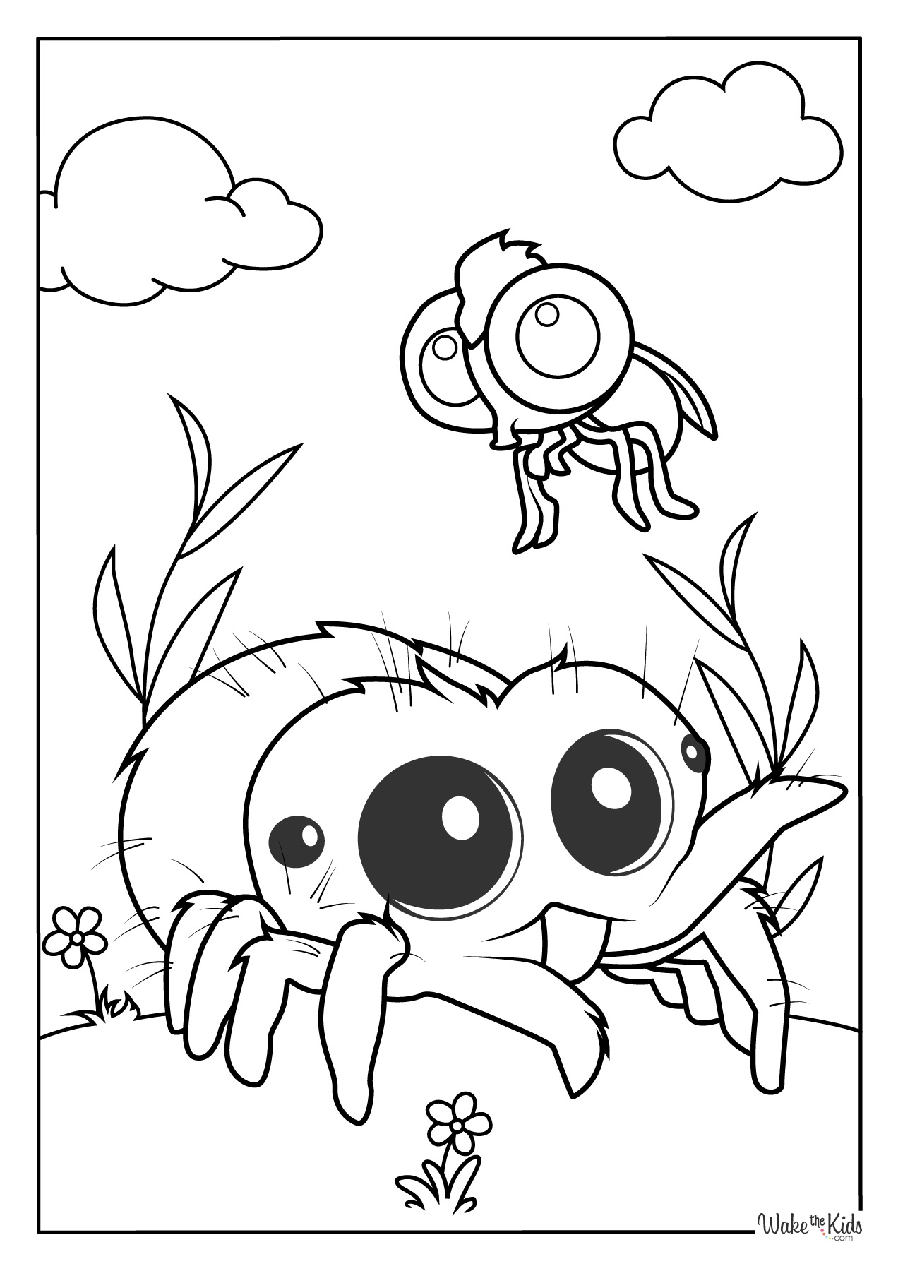 Lucas The Spider Coloring Pages Free Printable PDFs WakeTheKids