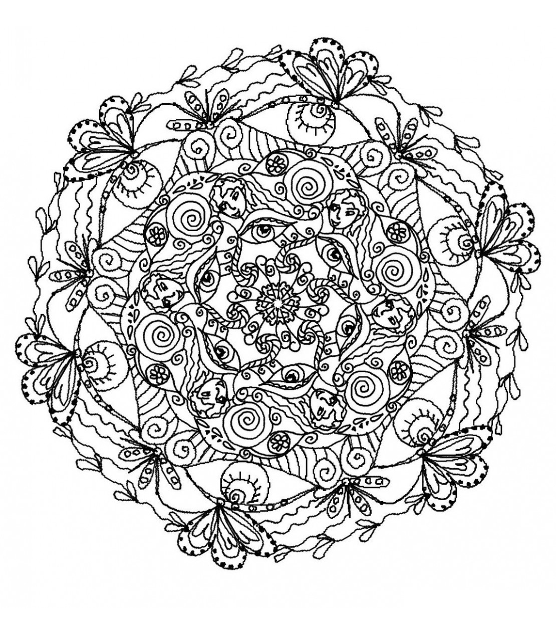 Mandala To Color Difficult 24 Difficult Mandalas for Adults Worksheets Library