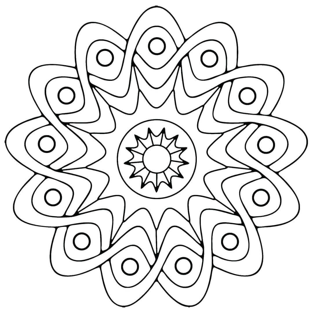 Mandalas For Kids Printable Coloring Pages FREE