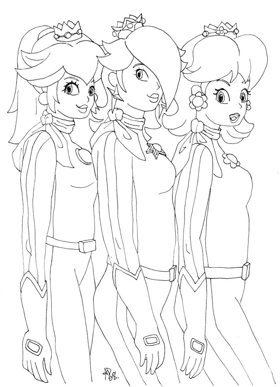 Mario Bros Princess Rosalina Coloring Pages 717481