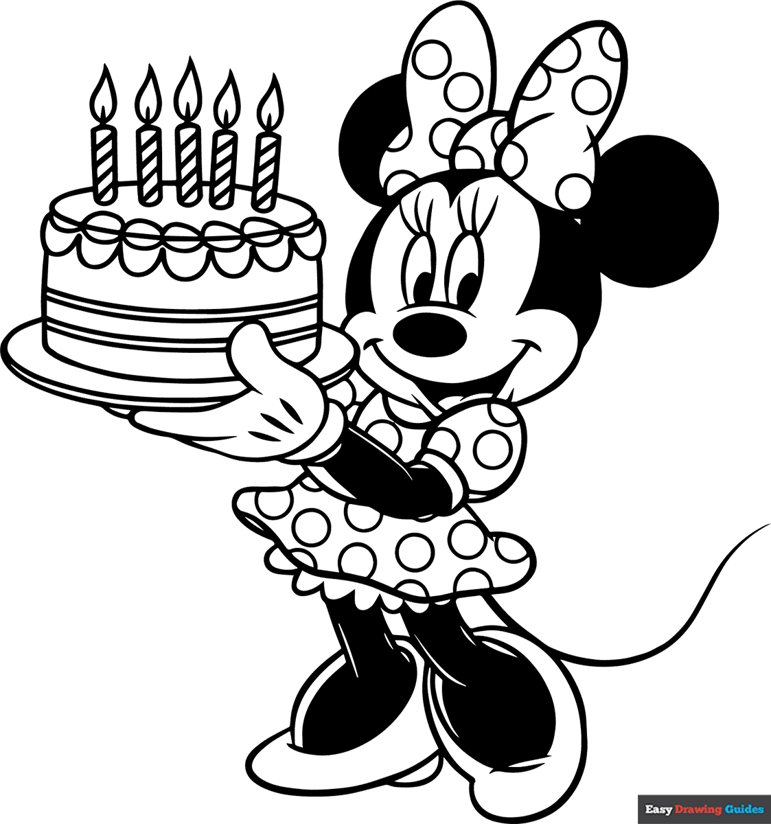 Printable Minnie Mouse Coloring Pages
