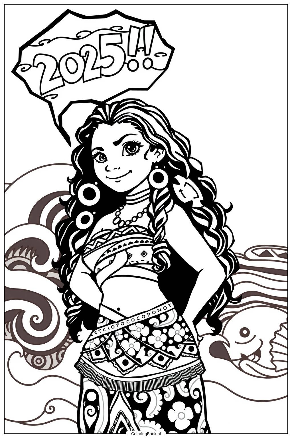 Free Printable Coloring Pages Moana