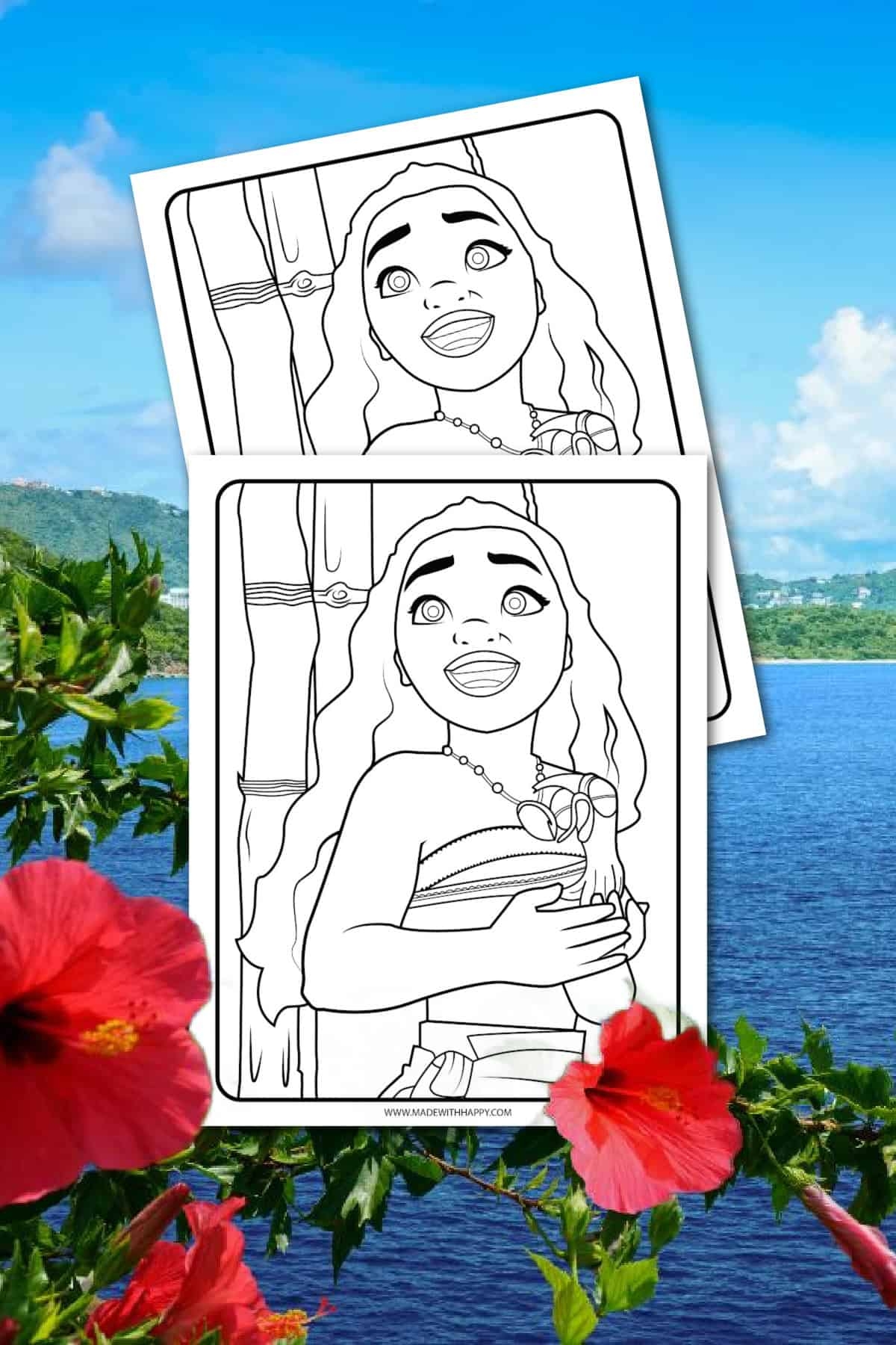 Moana Free Printable Coloring Pages