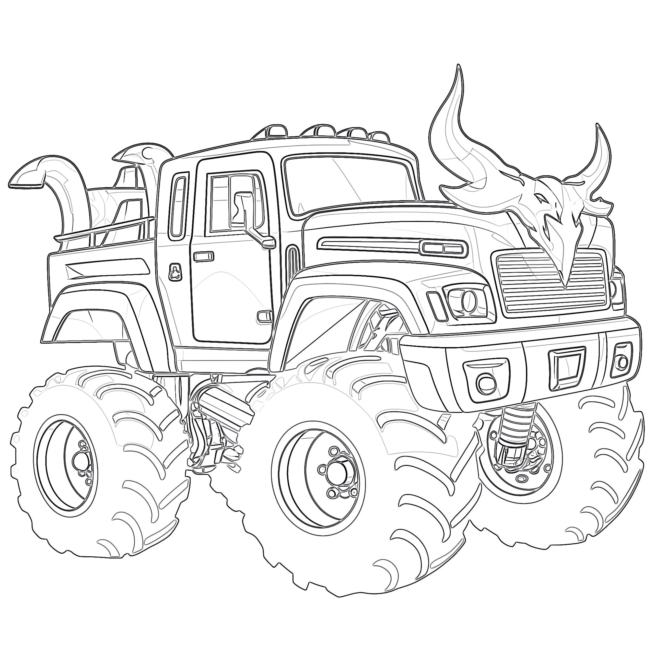 Free Printable Coloring Pages Of Monster Trucks