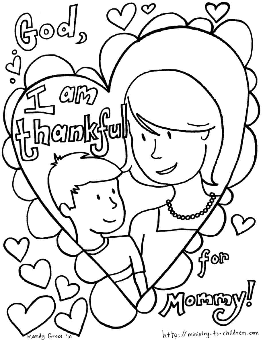 Free Printable Mothers Day Coloring Pages