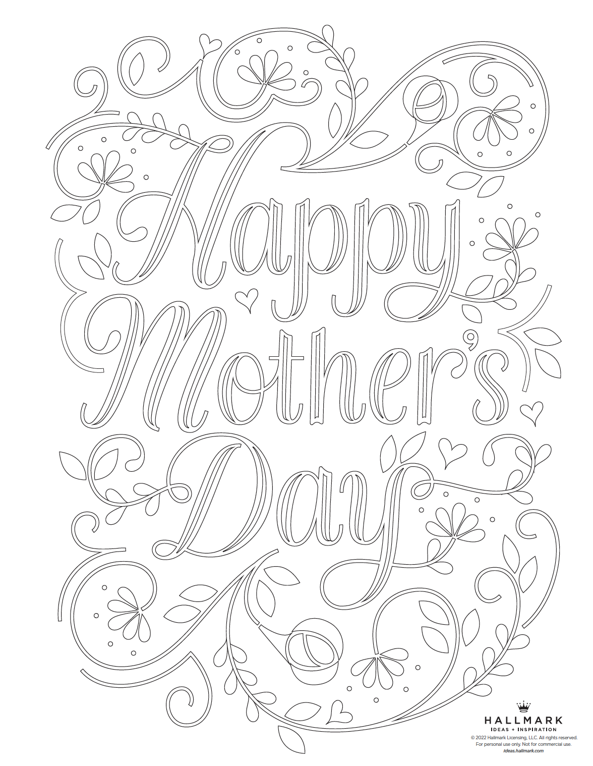 Mother s Day Coloring Pages Hallmark Ideas U0026 Inspiration