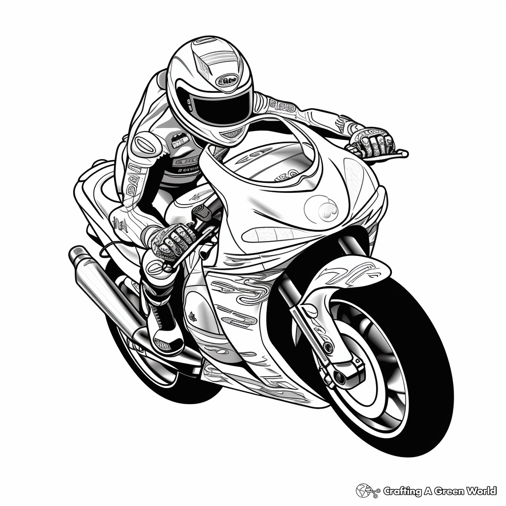 Coloring Pages Motorcycle Printable