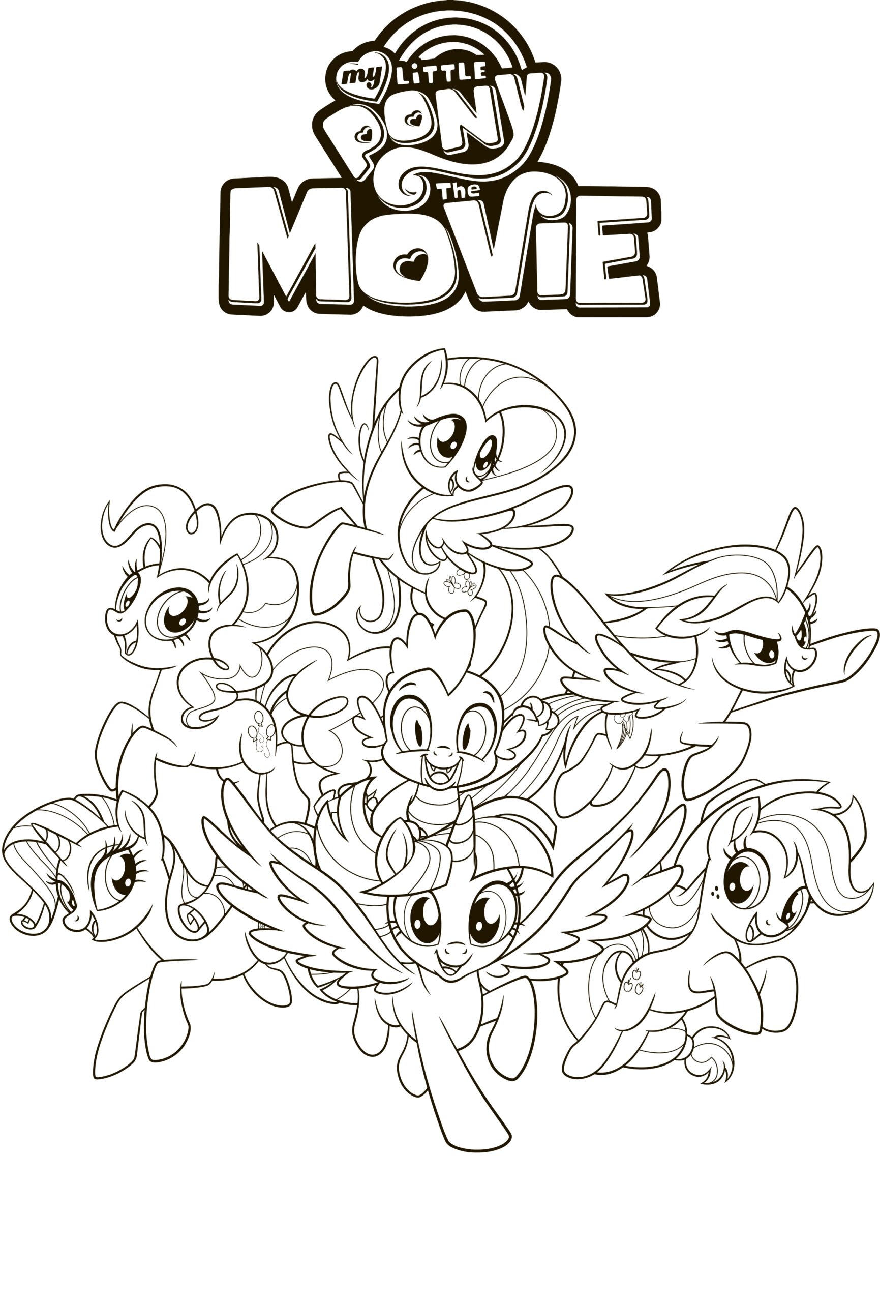 My Little Pony The Movie Coloring Pages YouLoveIt