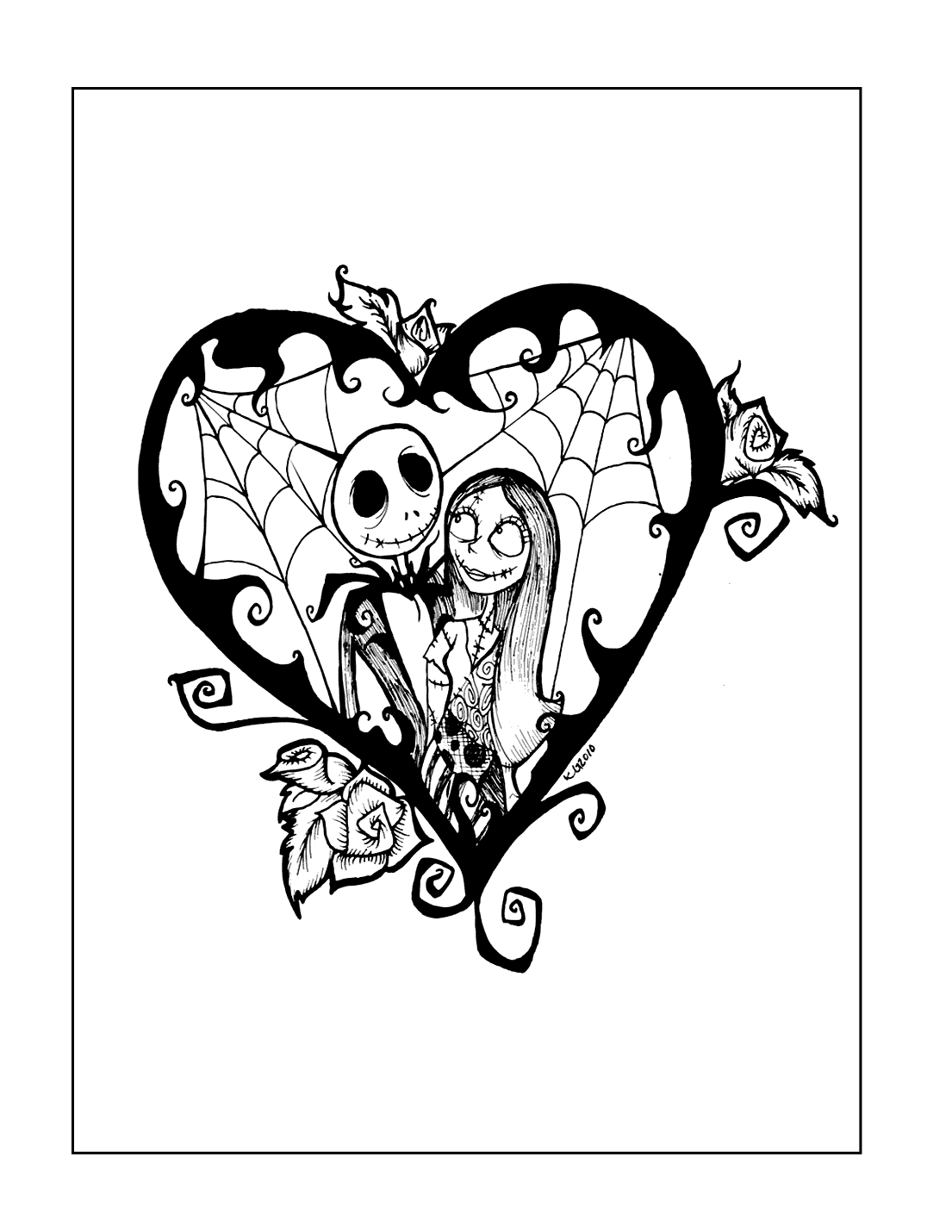 Nightmare Before Christmas Printable Coloring Pages