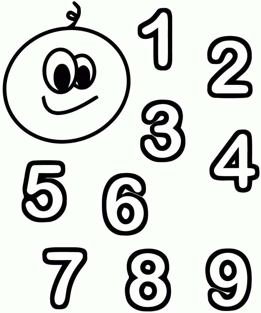 Numbers Coloring Pages Printable