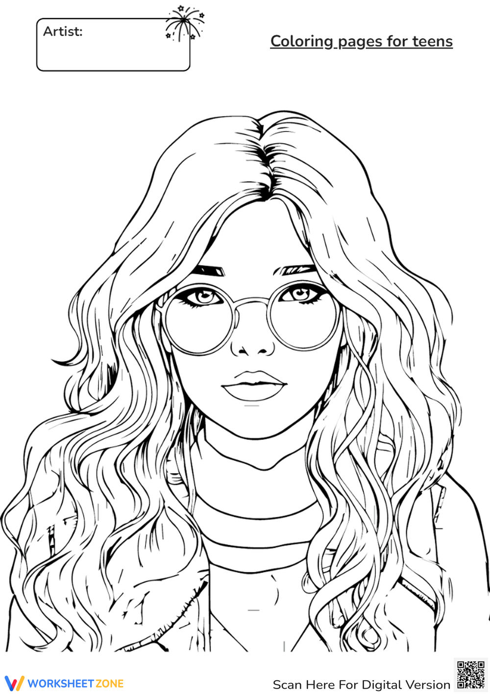 Online Coloring Pages For Teens And Printable 100 Freemium 