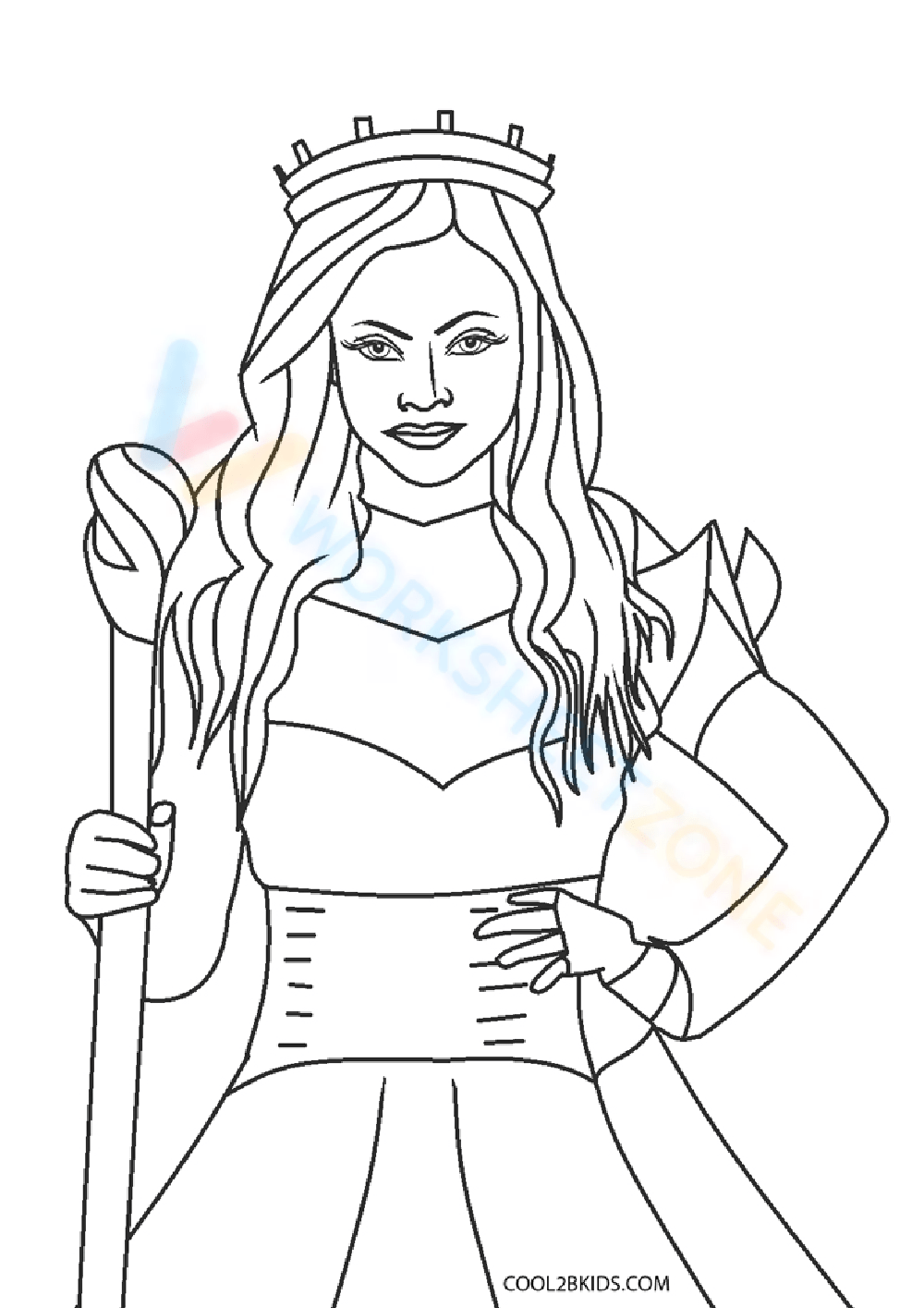 Disney Descendants Coloring Pages Printable