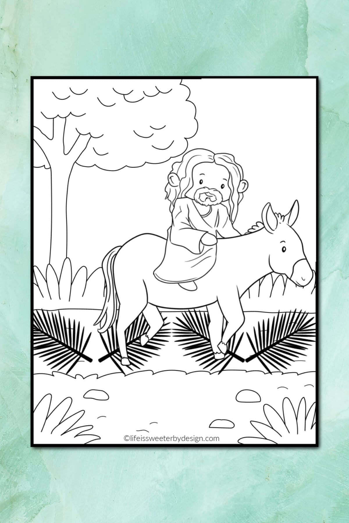 Palm Sunday Coloring Pages Free