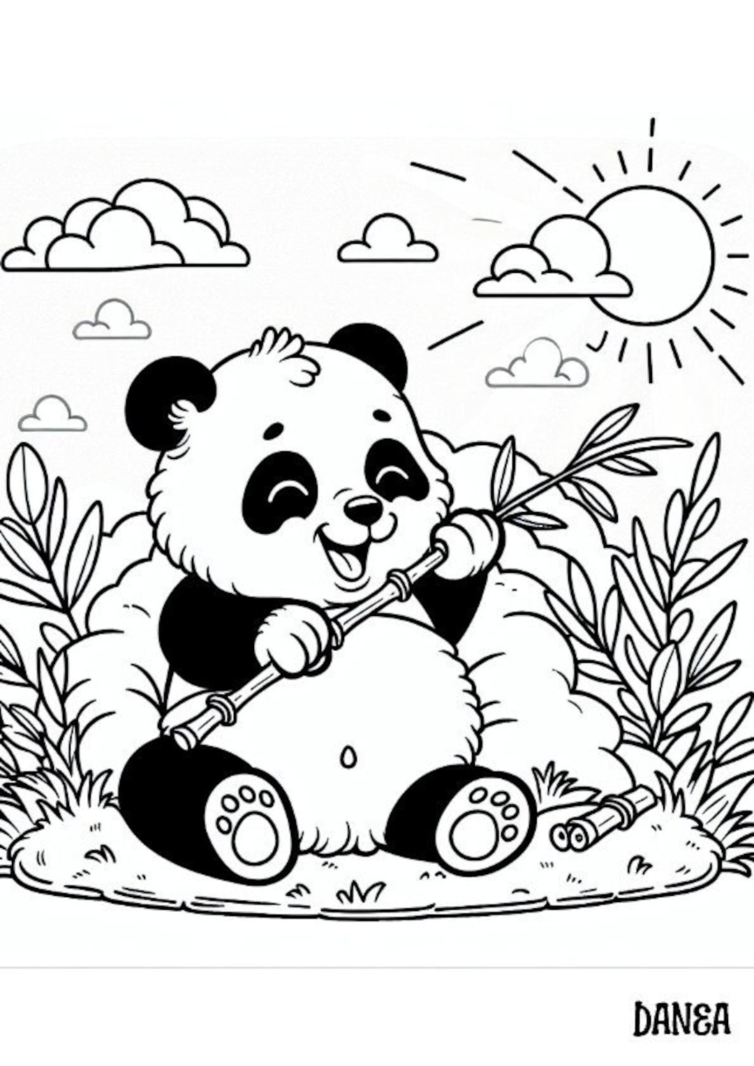Free Panda Coloring Pages