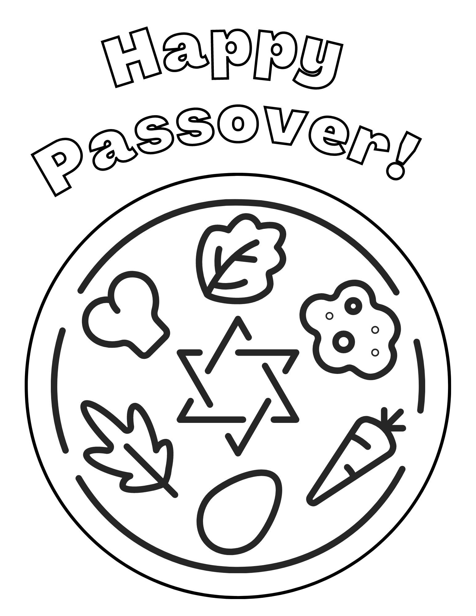 Passover Coloring Pages Passover Printables Jewish Coloring 