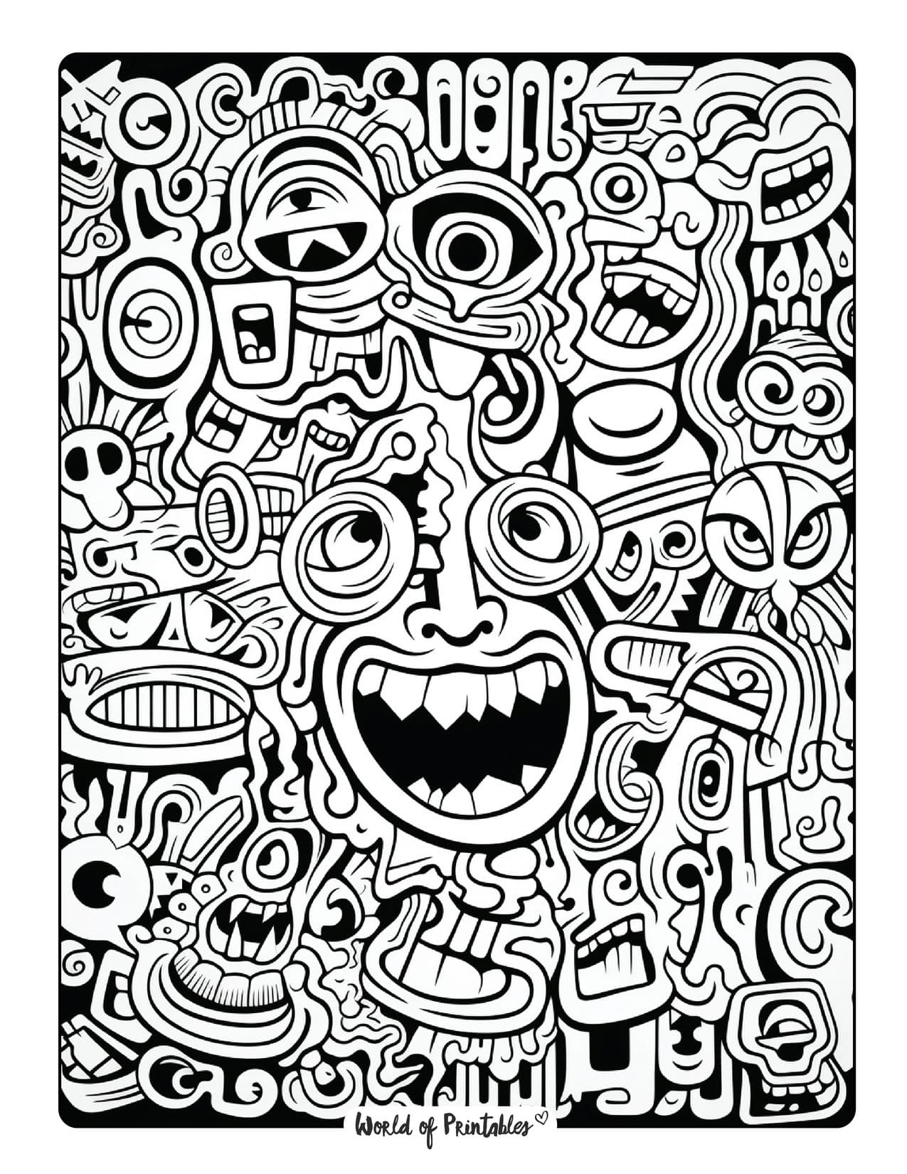 Pattern Coloring Pages World Of Printables