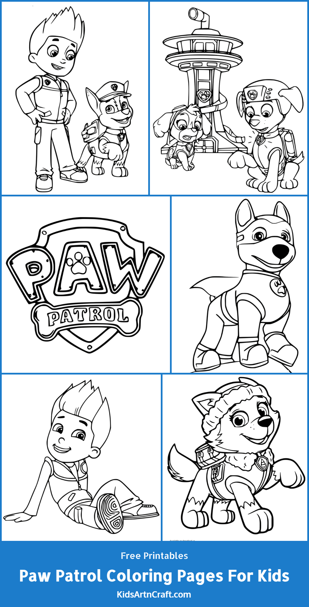 Free Paw Patrol Coloring Page