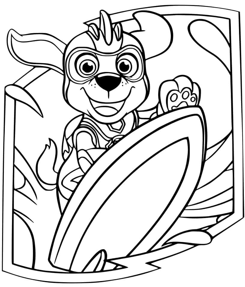Free Printable Paw Patrol Mighty Pups Coloring Pages