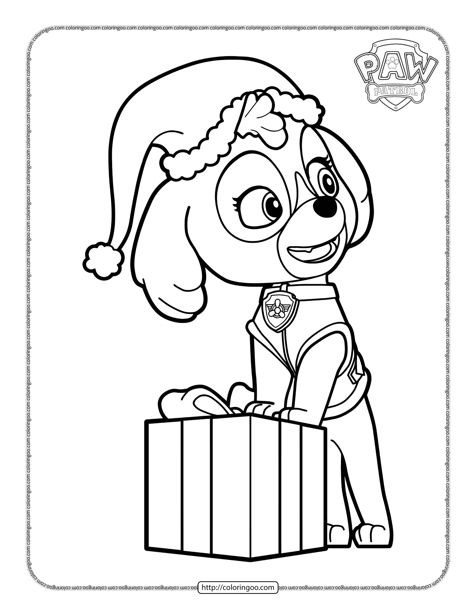 Paw Patrol Coloring Page Free