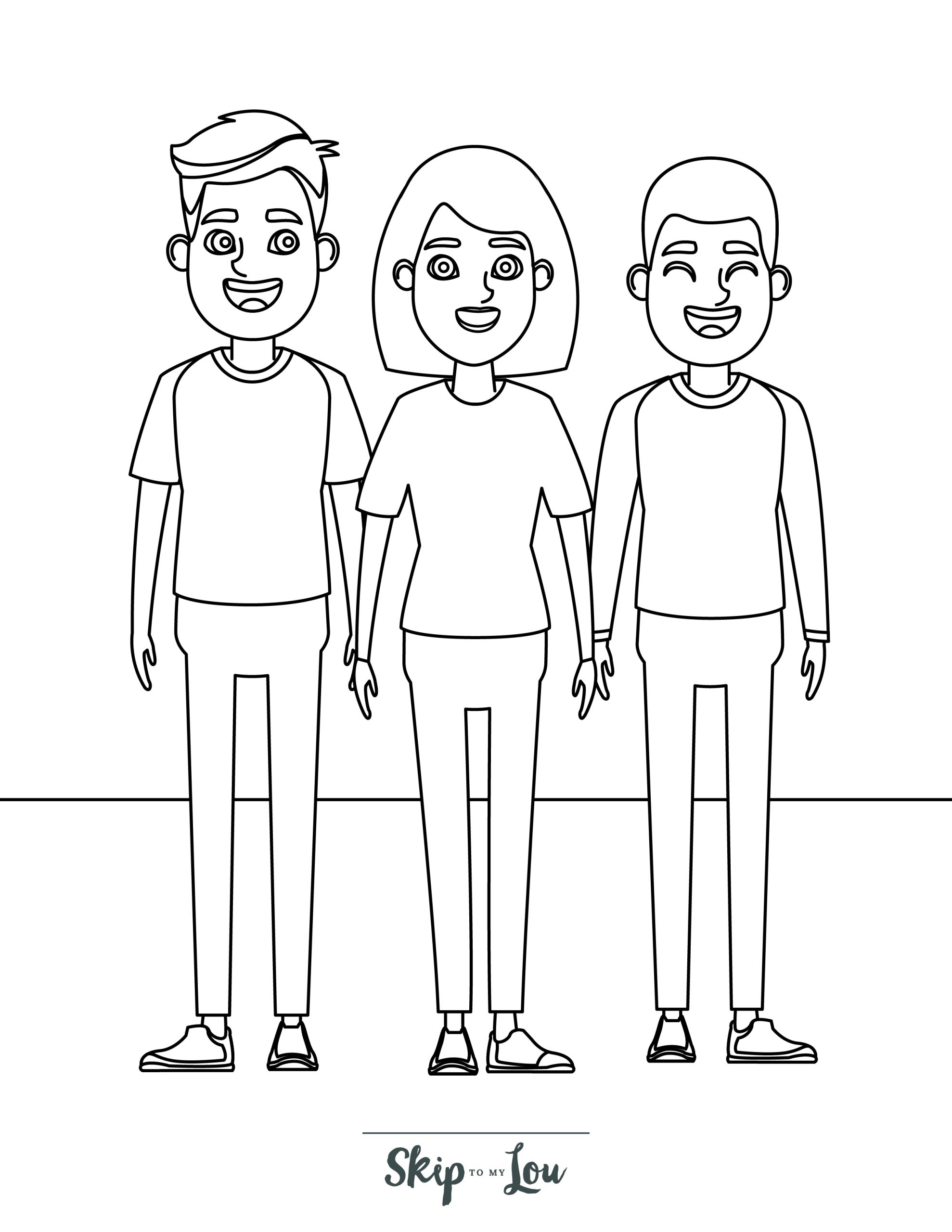 Printable Coloring Pages Of People