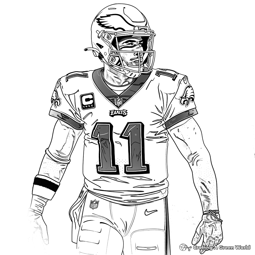Philadelphia Eagles Coloring Pages Free U0026 Printable 